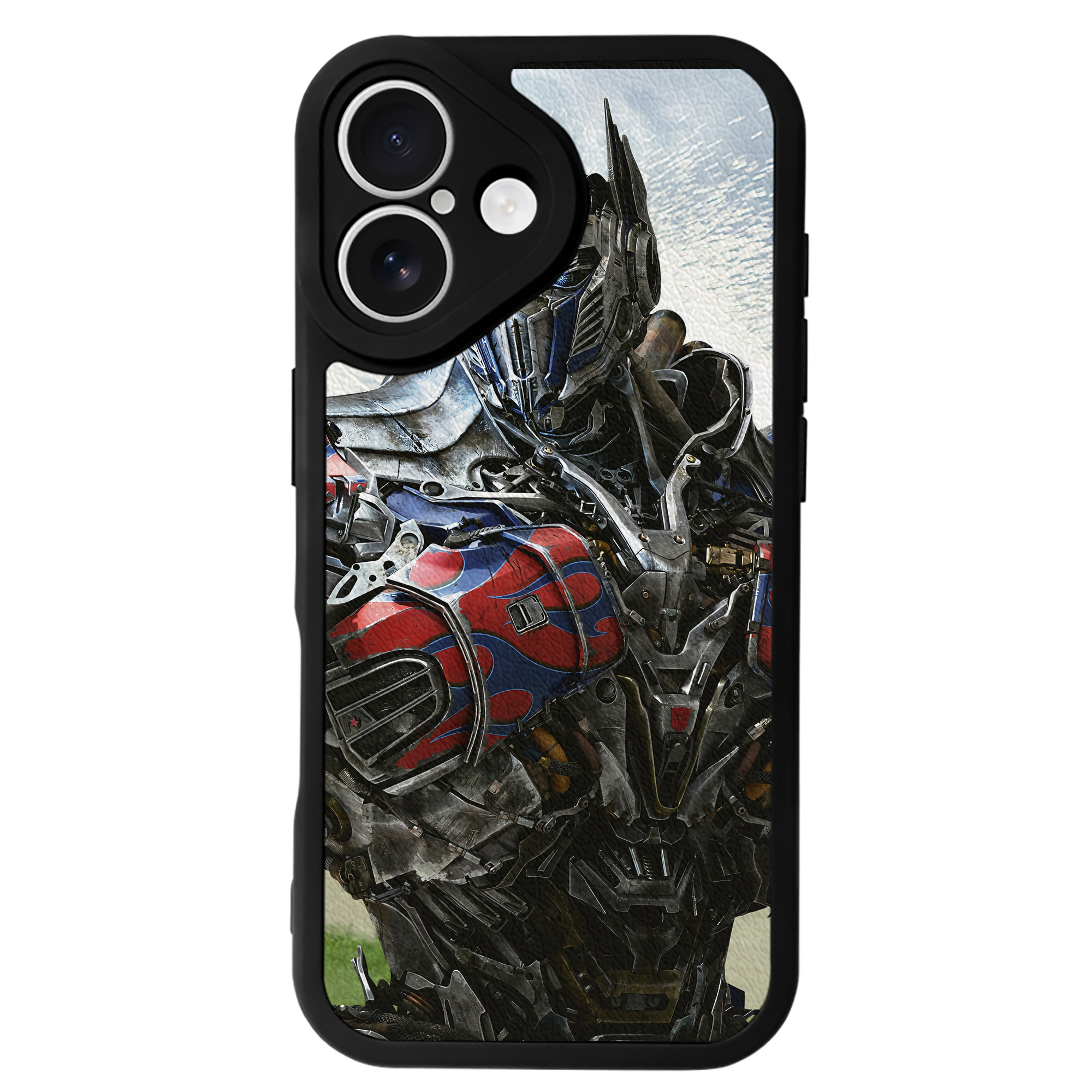 （画像用） Transformers トランスフォーマー 【iPhone 16シリーズ対応】シリコンスマホケース（レザー調） 材質：シリコン